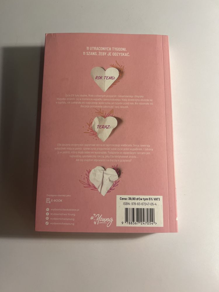 Książka 11 papierowych serc