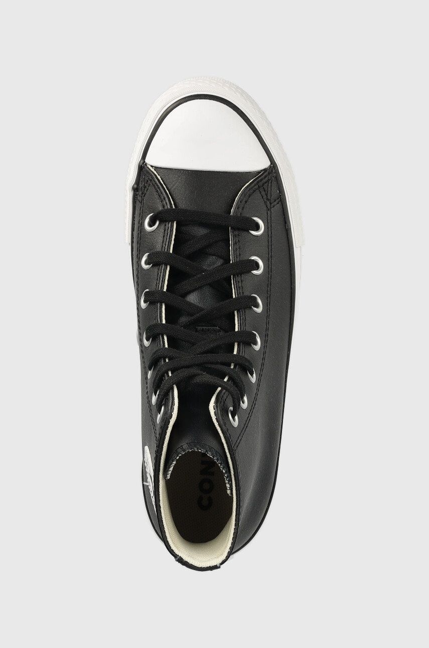 Детские кожаные кеды Converse Chuck Taylor All Star Eva Lift
цвет чёрн