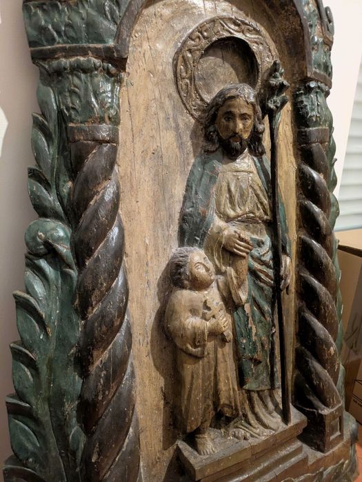 Retábulo Indo-Português do séc XVIII (Arte Sacra)