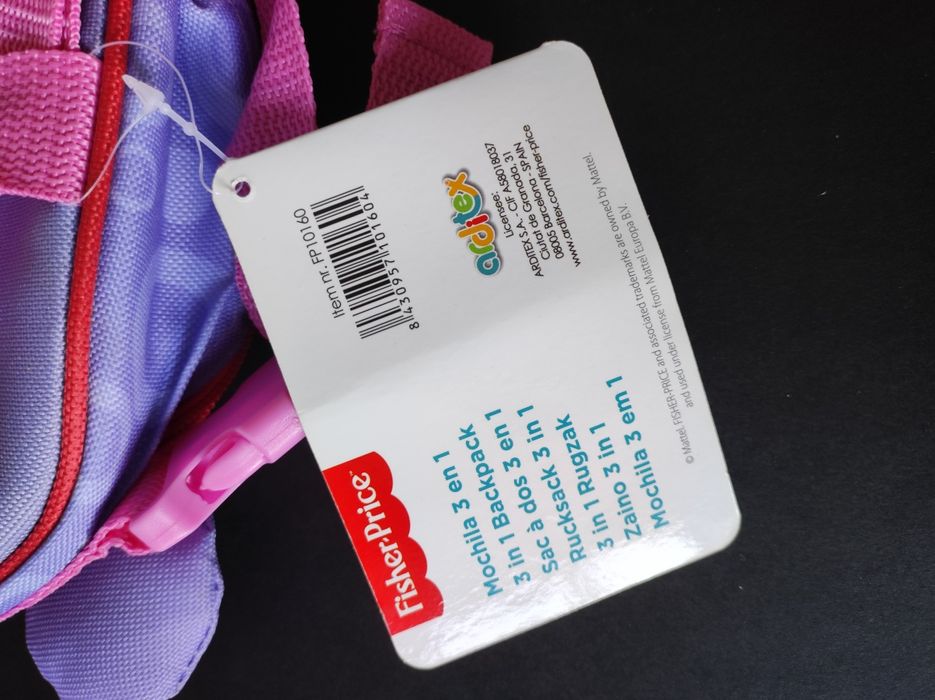 Mochila hipopótamo fisher price (novo)