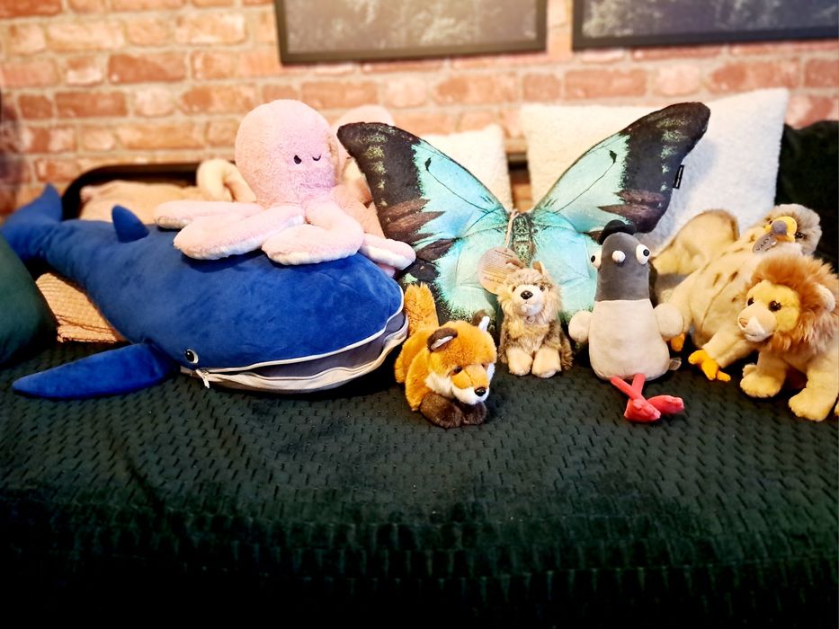 9 maskotek pluszowych prezent dziecko od Mikołaja