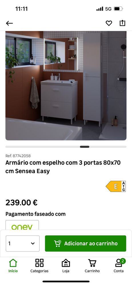 Movel Espelho Led de casa banho Novo