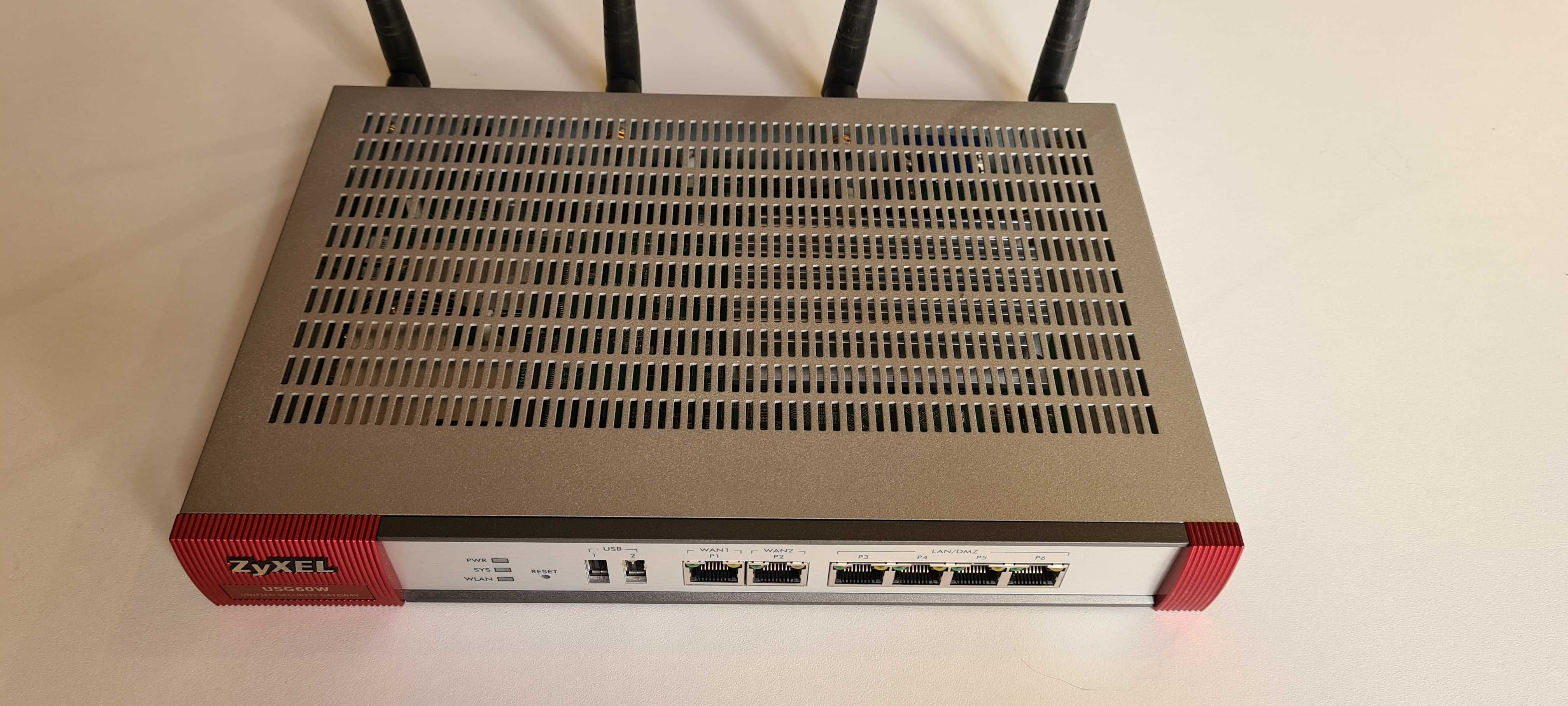 Firewall Router DUAL WAN Zyxel USG60W WiFi (4x100/1000Mbit 2xWAN)