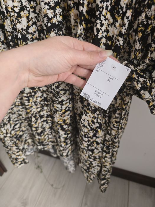 Nowa Sukienka Garcia XL 14 XXL 16 wiskoza wiosenna Sukienka z rękawem