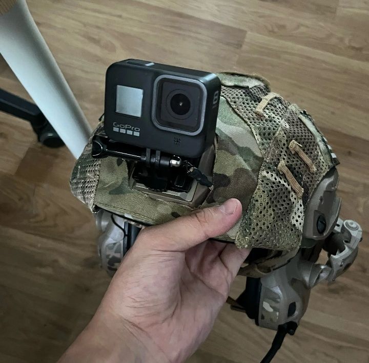 Кріплення для GoPro з фіксатором на шолом, крепление  для екшн камер