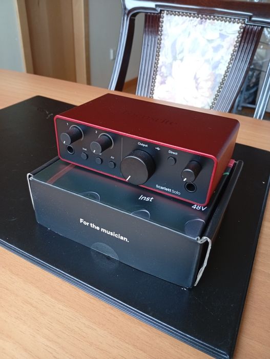 Interface focusrite solo 4 geração recente Nova