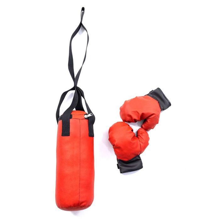 Дитячий боксерський набір на стійці (груша + рукавички для боксу)