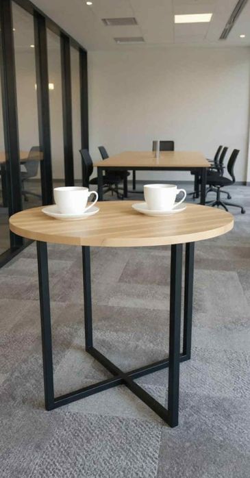 Stolik kawowy okragly loftowy