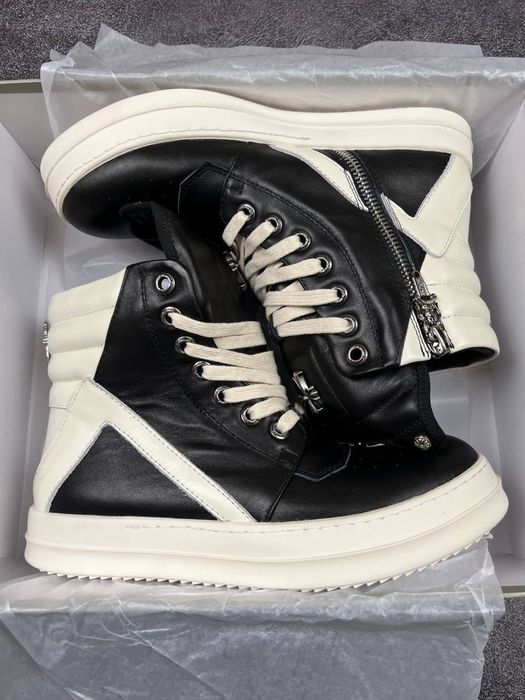 БЕЗ ПРЕДОПЛАТИ‼️Кросівки Rick Owens x Chrome Hearts Geobasket Low Blac