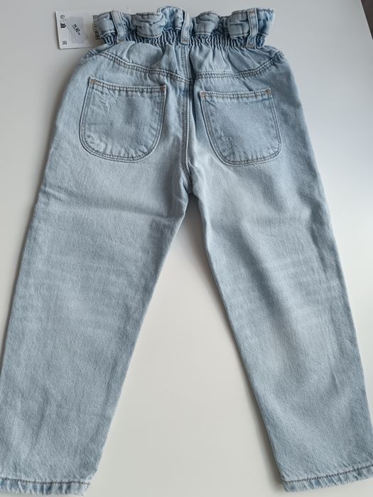 Nowe jeansy paperbag Zara 104