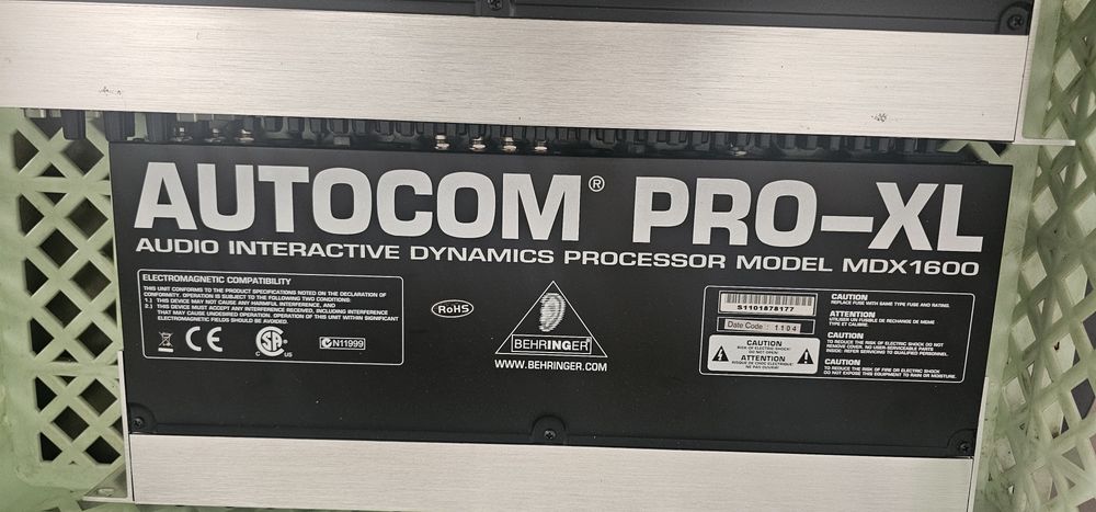 Autocon pro xl behringer MDX 1600