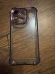 Etui przezroczyste, fioletowe Iphone 15 pro