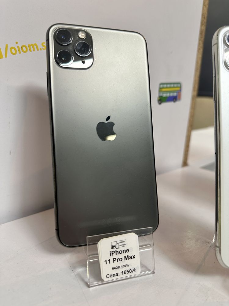 iPhone 11 Pro Max 64GB NOWA BATERIA Czarny / Biały