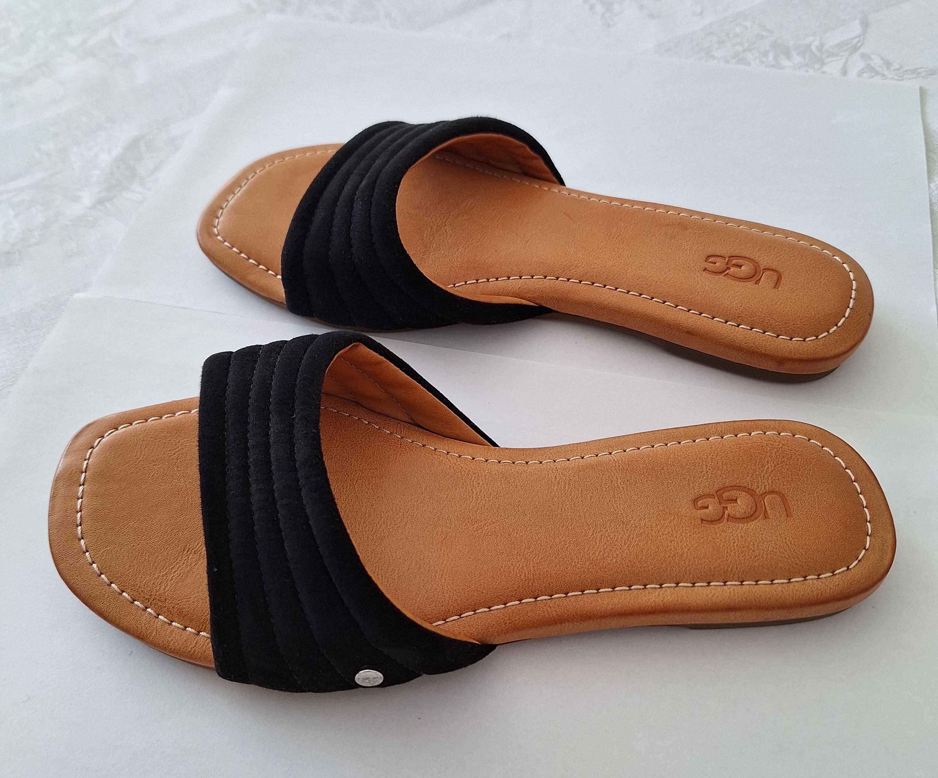 Klapki damskie UGG JURUPA czarne rozm. 37