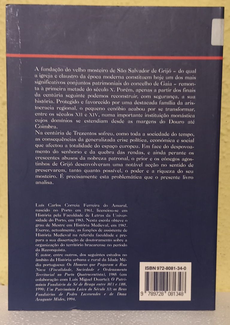 Livro, Gestão agrária do sec: XIV, S. Salvador de Grijó. PORTES GRÁTIS