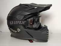Kask motocyklowy/crossowy LS2 FAST EVO r. L czarny + okulary