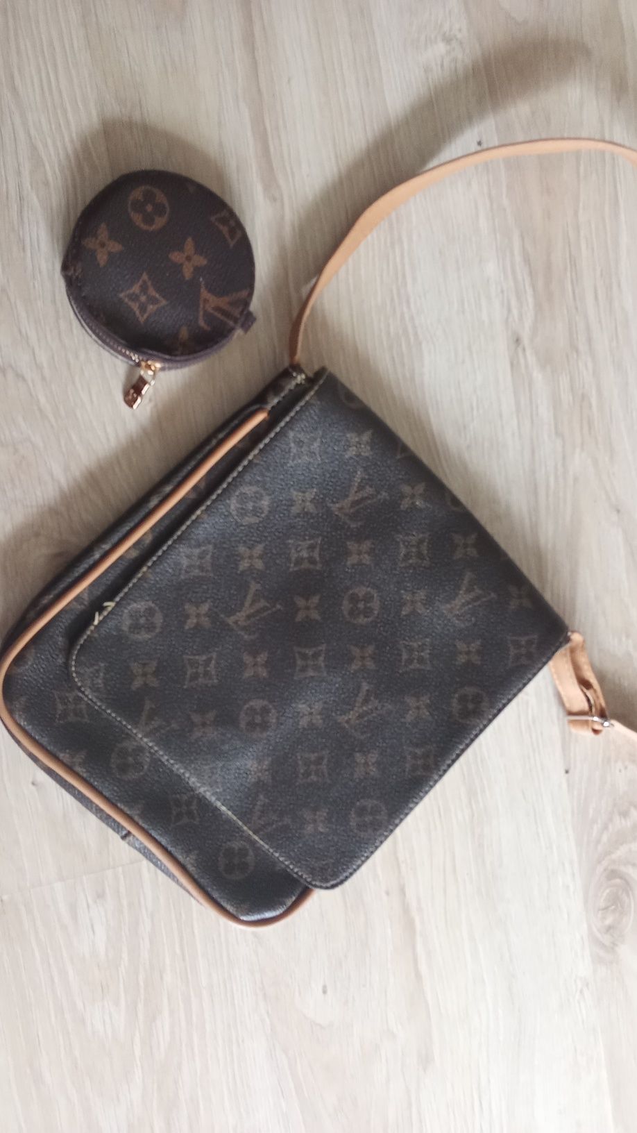 Torebka listonoszka plus portfelik Louis Vuitton