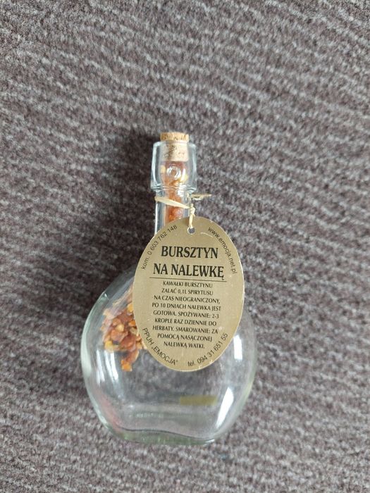 Butelka bursztyn na nalewkę