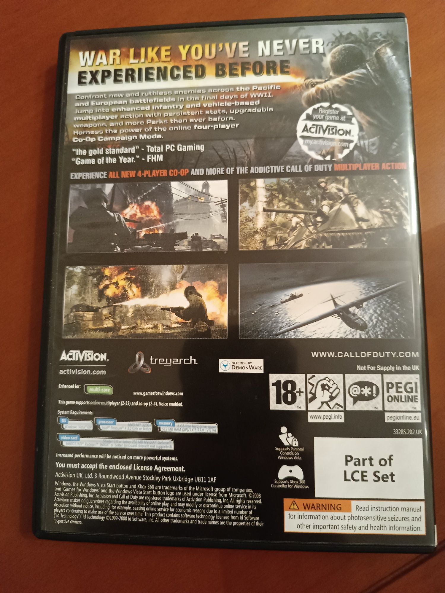 Call of Duty World at War Limited Collector's Edition PC DVD