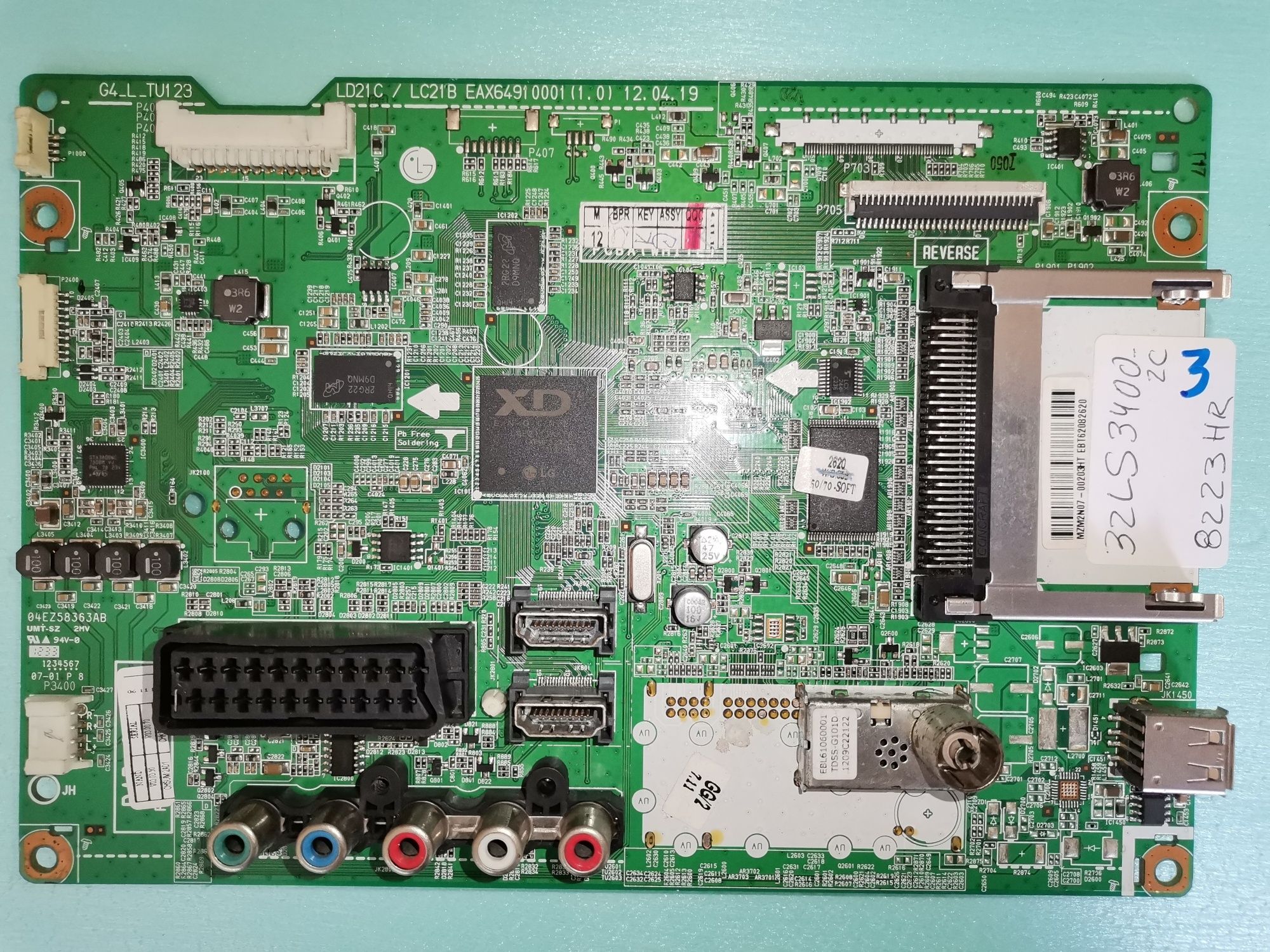 Mainboard LG chassis LD21C / LC21B EAX 6 4 9 1 0 0 0 1 ...