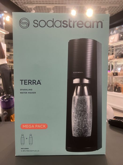 SODASTREAM TERRA  Saturator do gazowania wody z butelkami, nabojem
