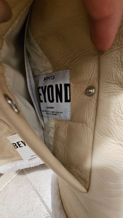 Casaco Mango pele e pelo natural NOVO