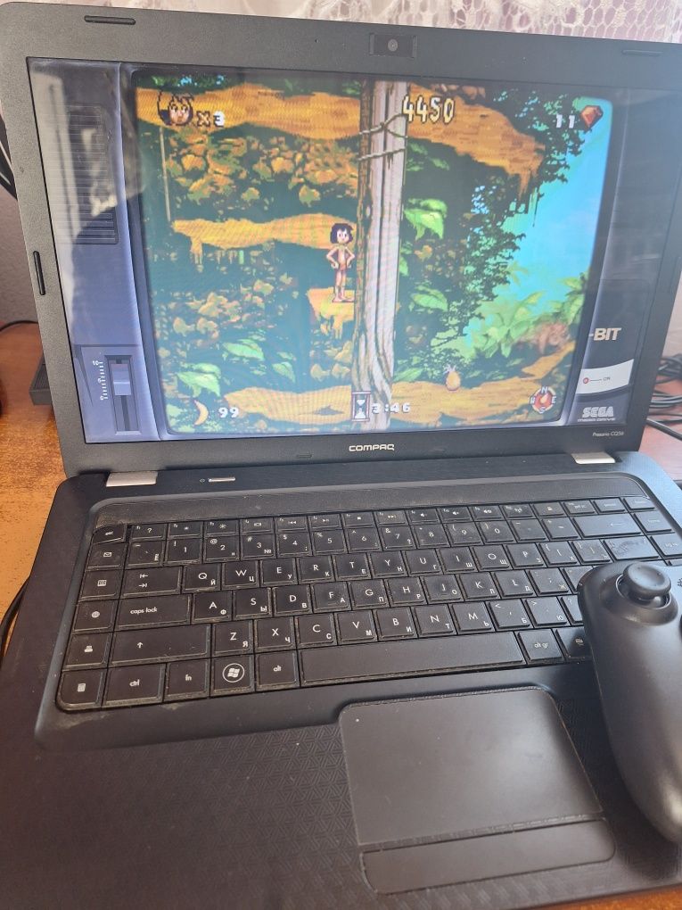 Ноутбук для ретро игр nes,snes,md,ps1,gb,gba