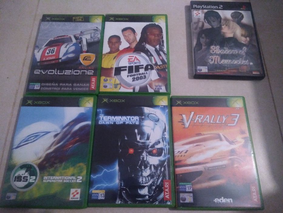 2 Jogos XBOX: Terminator; Fifa 2003