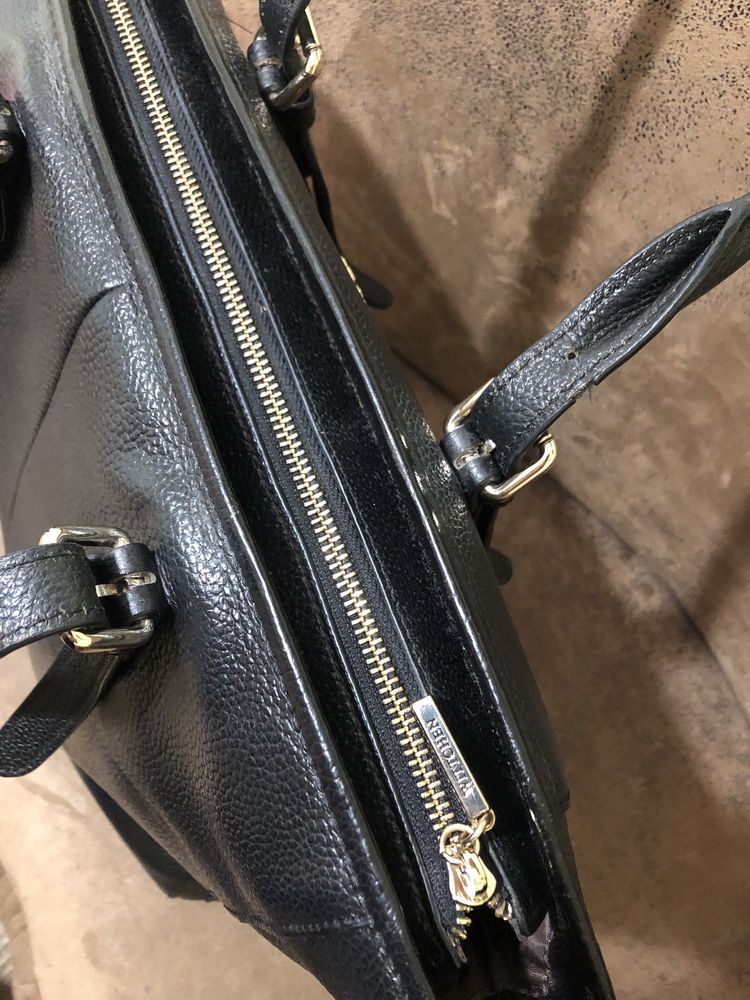 Кожаная сумка шоппер Wattchen не furla coach