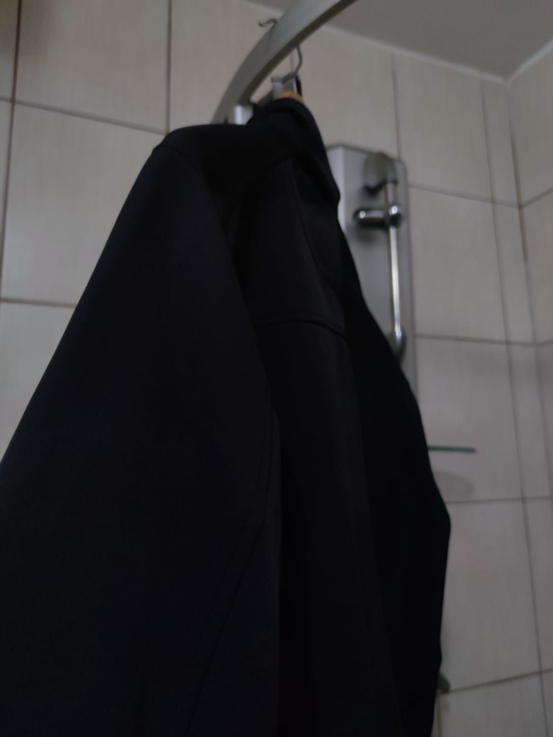 bluza kurtka Męska klimanock S Black series softshell czarna ciemna sz