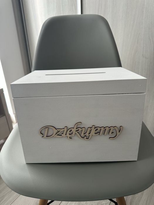 Pudełko na koperty i pudełeczko na obrączki