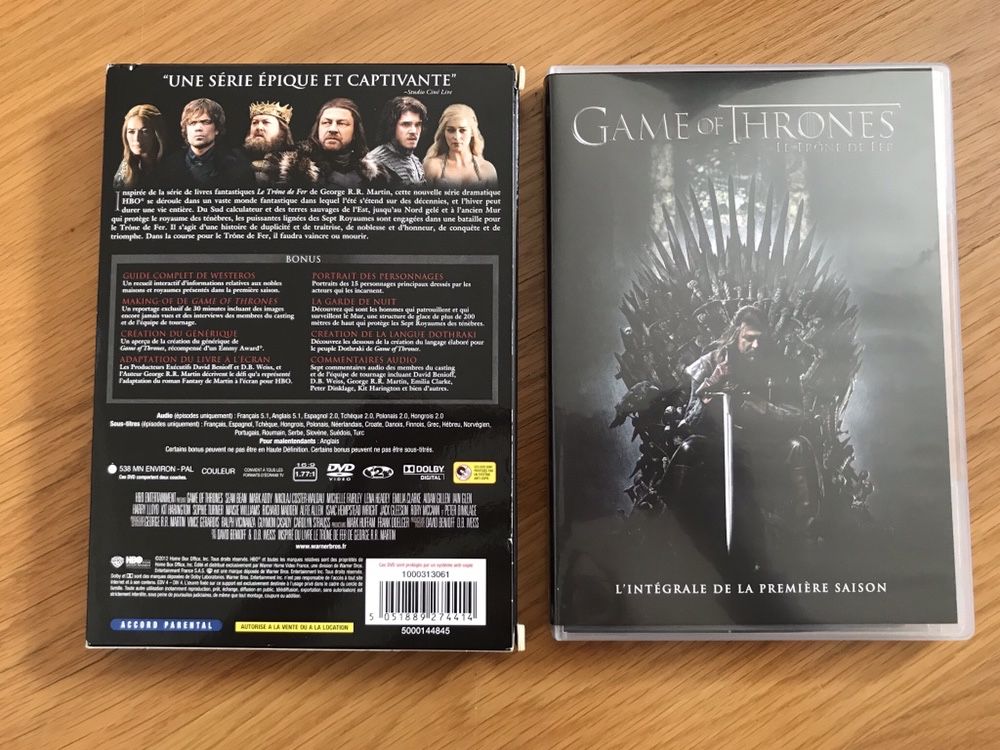 Game of Thrones temporada 1 DVD