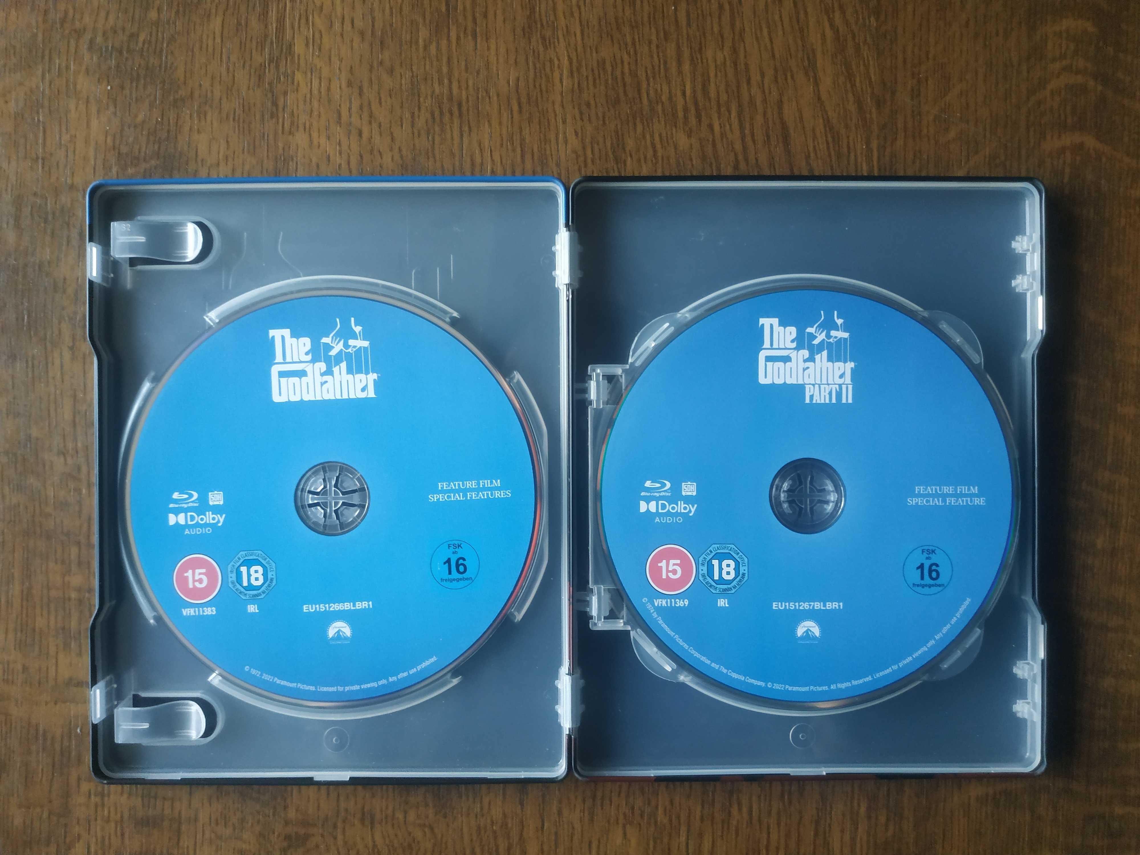 Крестный отец: Трилогия [Ремастированная версия] (3 Blu-ray) Steelbook