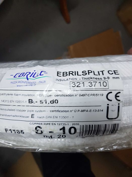 EBRILLE Rura miedziana w otulinie do klimatyzacji Ebrilsplit 20m