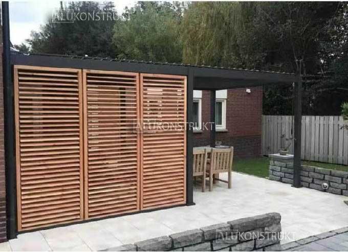 Pergola BIO-FIT 600x300 Antracyt RAL 7016 Altanka Altana Taras