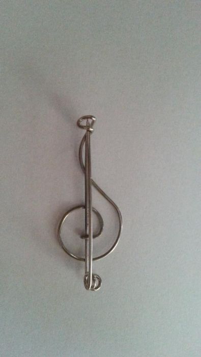 Булавка нотний ключ