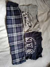 Piżama Pepperts r 122/128, spodnie+2 bluzy