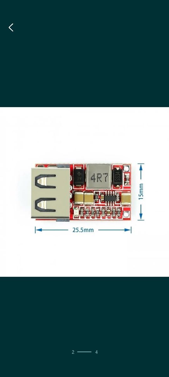 Понижуючий перетворювач напруги 24/12 V в 5 V 3 A