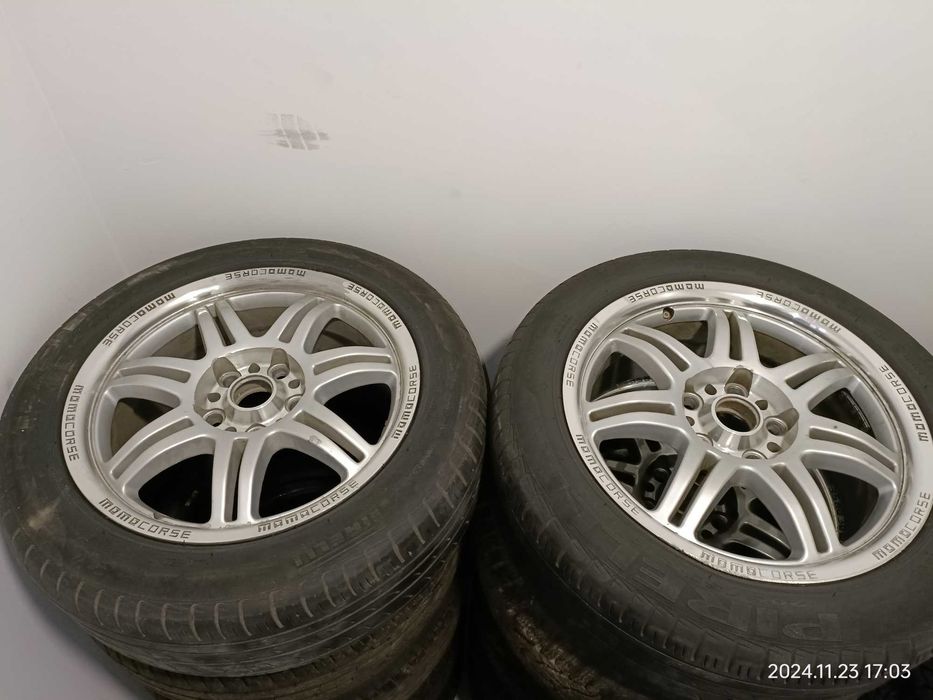 6x felgi 16" momo corse 5x112 + opony 4x zimowki, 4x letnie
