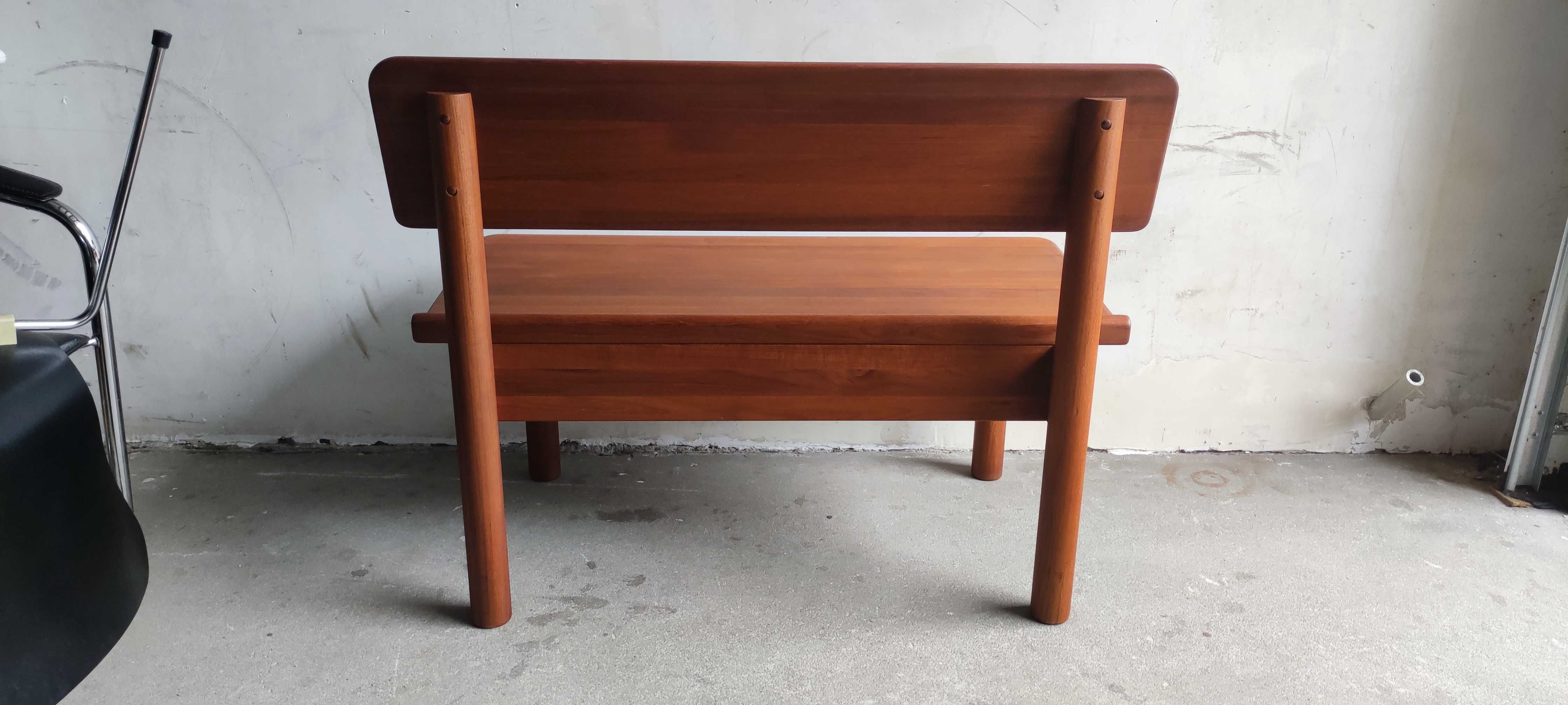 Duńska ławka tekowa Korup Design,lata 70