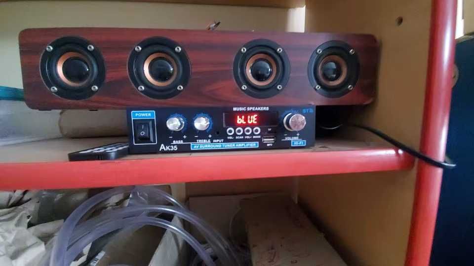 Міні HIFI цифровий Bluetooth аудіо підсилювач потужності AUX USB FM TF