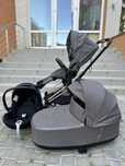 Cybex priam rose gold 3 в 1 manhattan grey plus