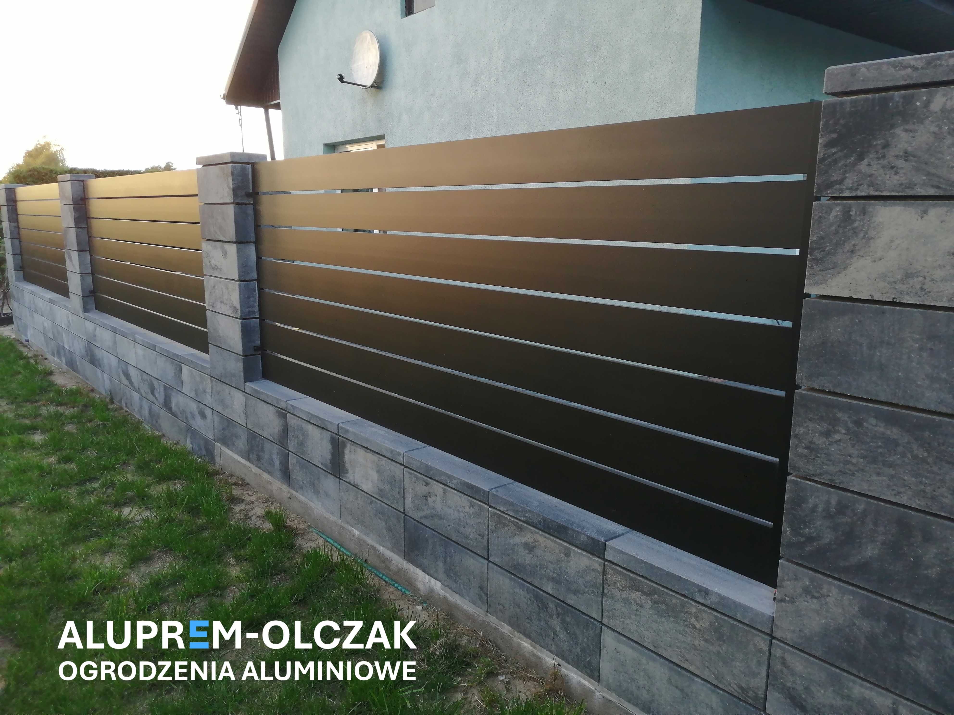Ogrodzenia panelowe  z aluminium
