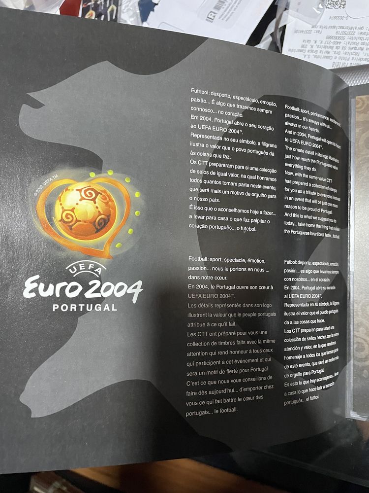 Selos Estampa Oficial UEFA EURO 2004