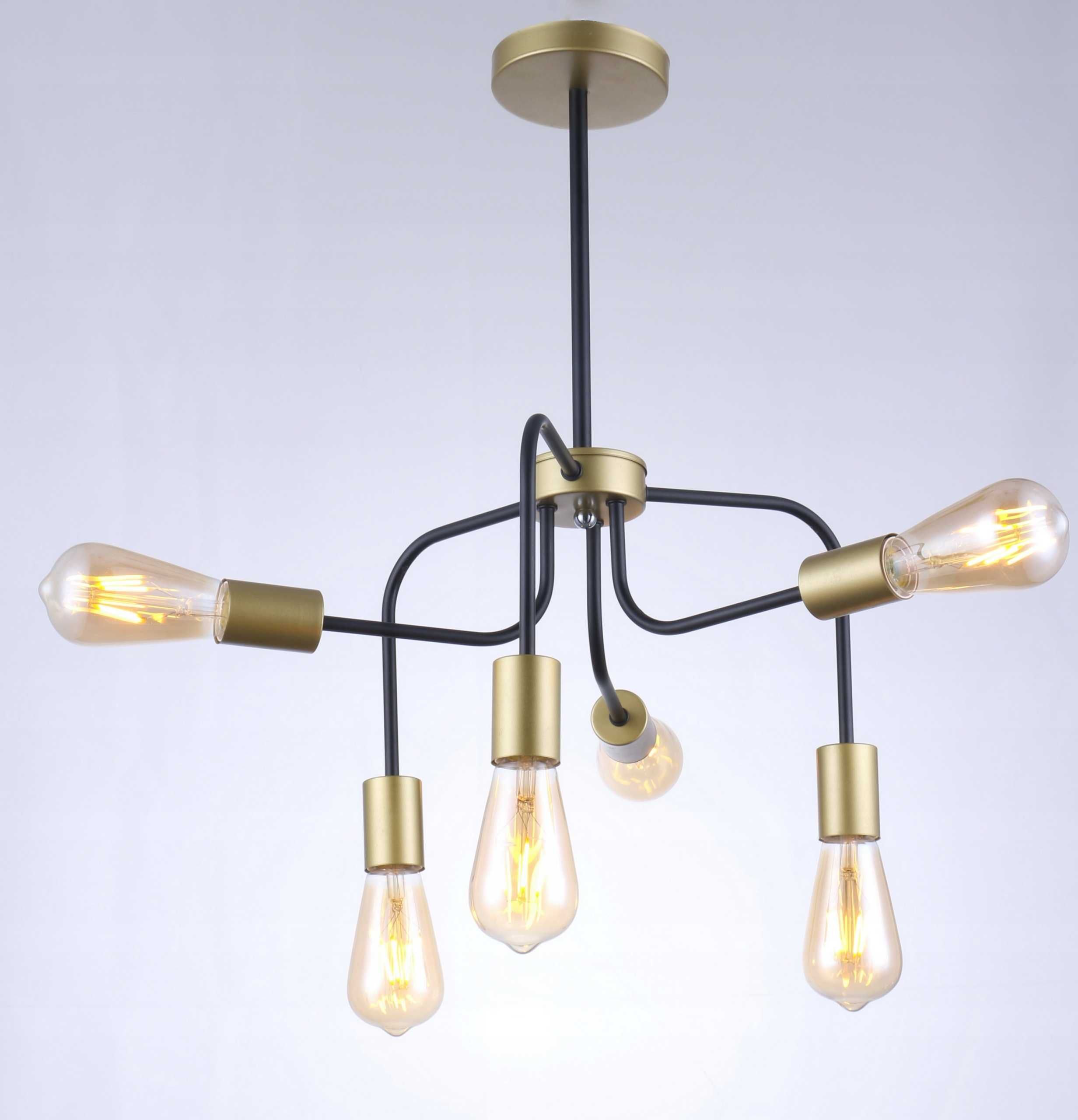 Lampa sufitowa LOFT RETRO Edison żyrandol 6x E27
