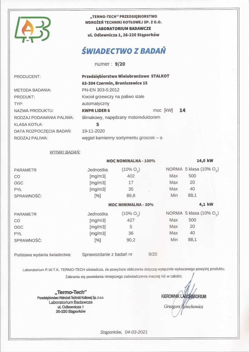 PIEC 14 kW do 160m2 Kocioł z PODAJNIKIEM Piece na   EKOGROSZEK