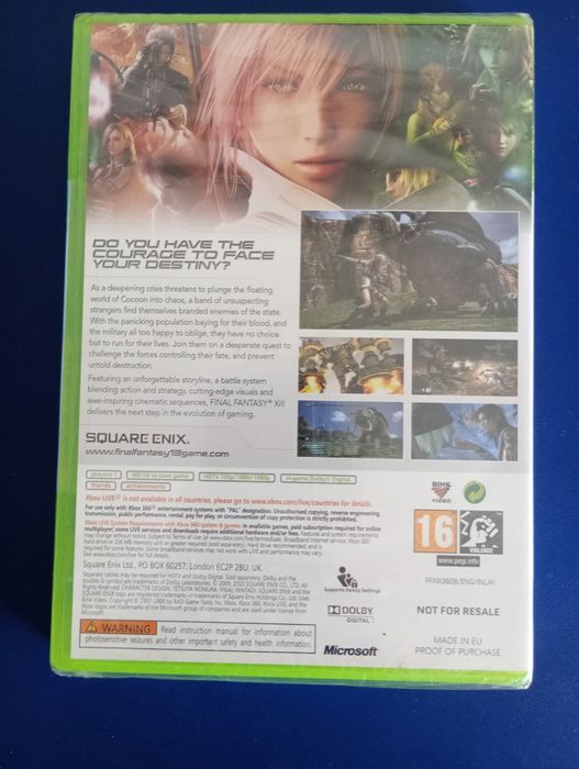 Final fantasy XIII novo e selado Xbox 360
