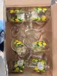 Conjunto de 12 taças de gelado em vidro