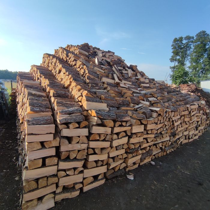 Drewno kominkowe, opałowe, topola, osika, suche, sezonowane 2 lata, do