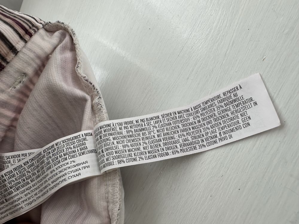 Nowa spódniczka welurowa Forever 21 paski / prążki 38 m